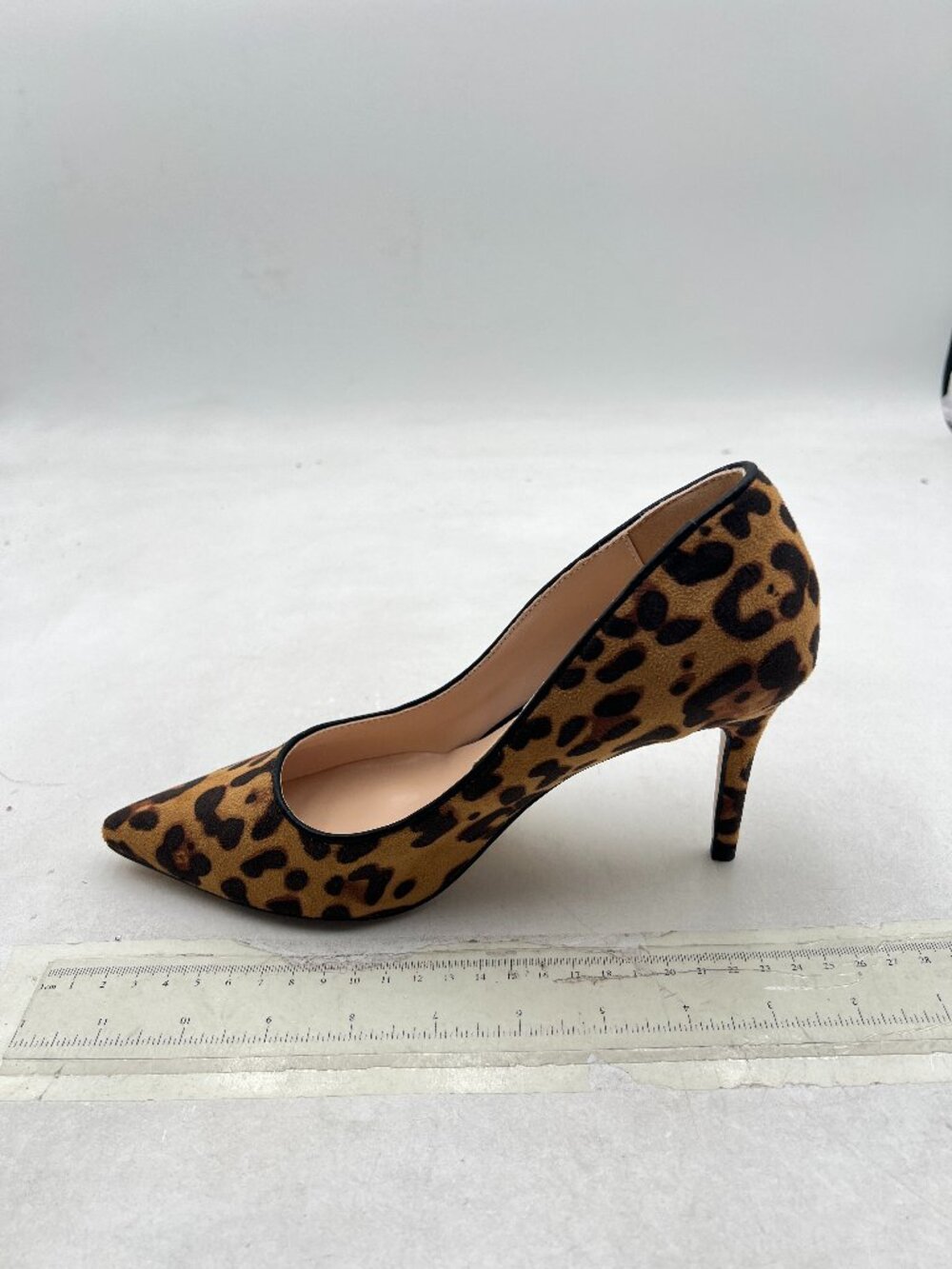 FSJ Brown Sexy Leopard Printed Dress Shoes Pointy Toe High Heels Stilettos Pumps